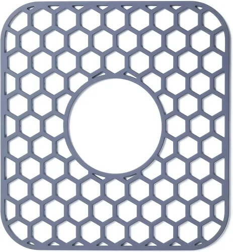 Vista 22 de Bestjing Paquete de 2 protectores de silicona para fregadero de cocina, accesorio de rejilla de cocina de 12 x 11 pulgadas, tapete antideslizante