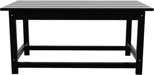 Vista 6 de WO Home Furniture - Mesa de centro de polietileno de alta densidad para Negro