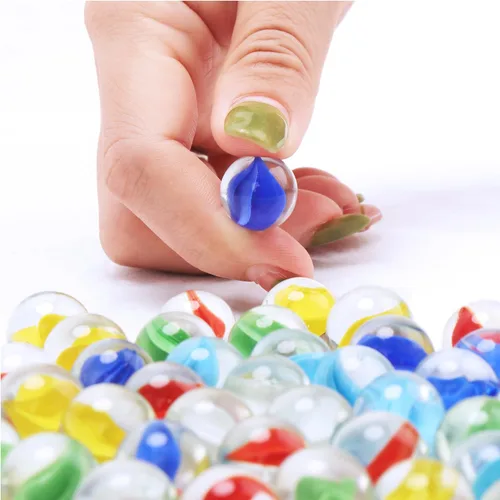 Vista 5 de 60 unidades de canicas de vidrio, canicas a granel para juegos de mármol, rellenos de jarrones, bricolaje y decoración del hogar