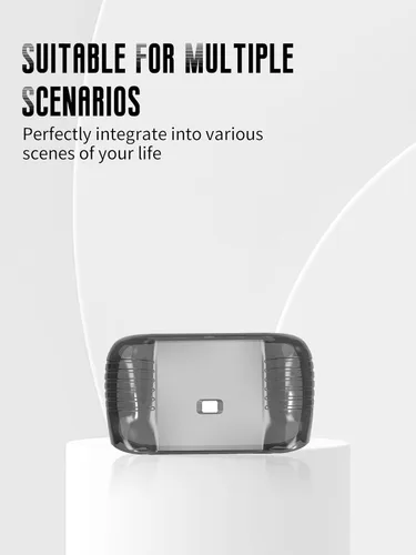 Vista 6 de Funda semitransparente para Anbernic RG CubeXX (negro transparente)
