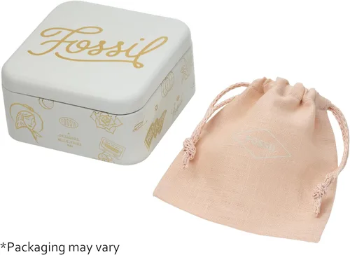 Vista 5 de Fossil Anillo de acero inoxidable chapado para mujer