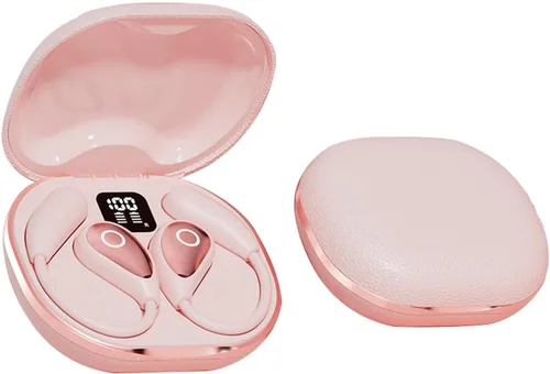 Vista 9 de Auriculares Inalámbricos de Oído Abierto Bluetooth, Auriculares de Conducción Aérea Libres de Dolor con Estuche de Carga de Pantalla Digital LED