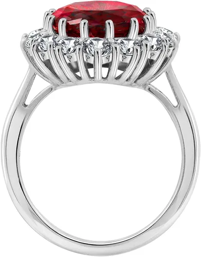 Vista 2 de Tienda Collection Platinum-Plated Sterling Silver Celebrity Kate Ring made with Infinite Elements Zirconia Accents