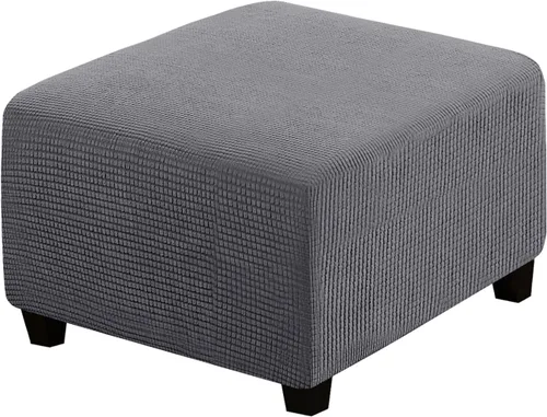 Vista 84 de H.VERSAILTEX Funda Deslizable para Otomana Rectangular Ajuste de Longitud 29"-34" Reposapiés Fundas Deslizables para Sofá Funda para Taburete