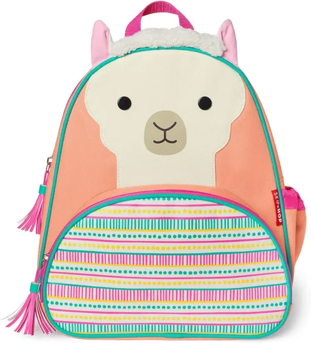 Vista 2 de Skip Hop - Mochila para preescolar, colección Zoo, para niños pequeños de 3 a 4 años, diseño de llama