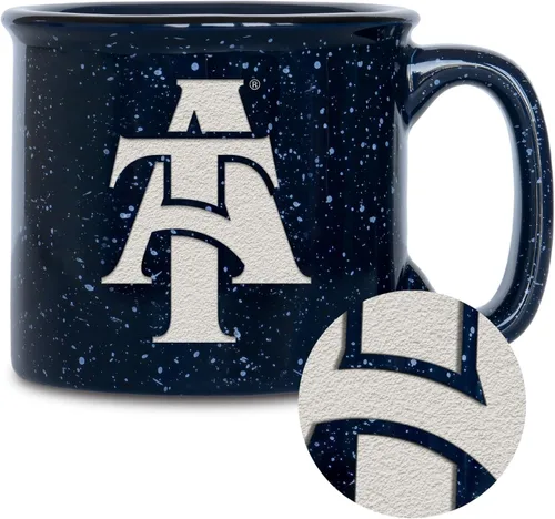 Vista 52 de Rico Industries NCAA Speckle 12oz Laser Engraved Campfire Mug
