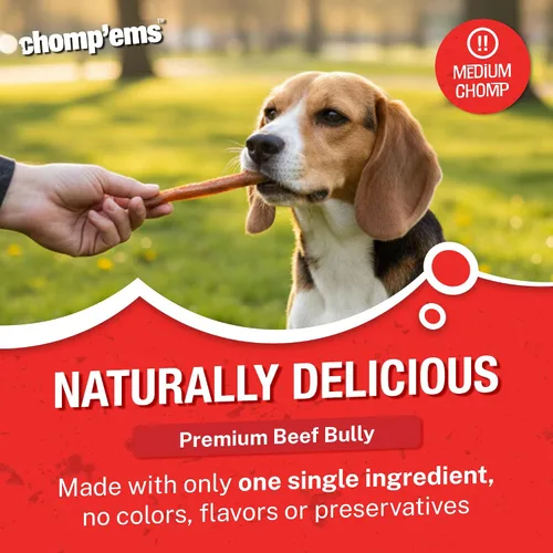 Vista 3 de Chomp'ems - Palitos de carne de res natural de larga duración, masticables
