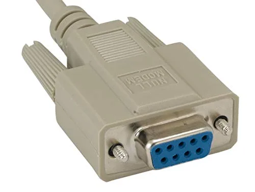 Vista 2 de Cable Leader Cable de módem nulo DB9 hembra a DB25 (6 pies (1 paquete))