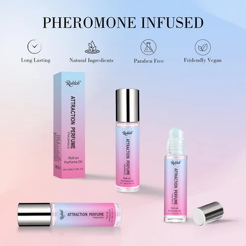 Vista 5 de Perfumes de feromonas para mujeres, aceite de perfume de larga duración para mujeres, 0.34 onzas líquidas