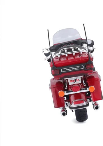 Vista 3 de Motocicleta Harley Davidson FLHTK Electra Glide modelo 2013, roja, versión ultralimitada, 1/12 de Maisto 32323.