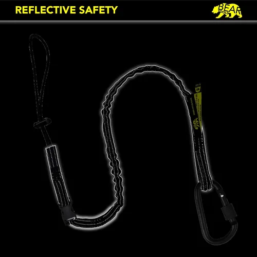 Vista 4 de BearTOOLS Cordón de seguridad intercambiable para herramienta de cambio rápido, 3 en 1, protección contra caídas de seguridad, bloqueo de tornillo