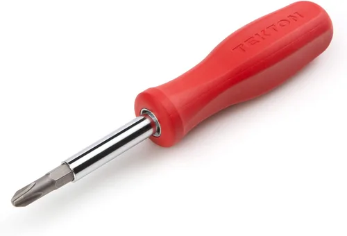 Vista 16 de TEKTON Destornillador multi-punta Phillips/ranurada 6-en-1 (#1 x 3/16 pulgadas, #2 x 1/4 pulgadas, Negro) DMS14001