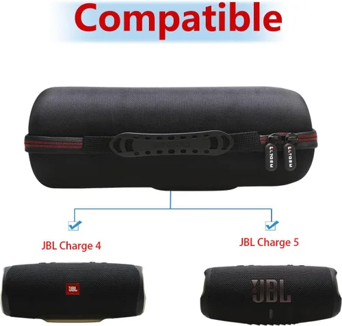 Vista 3 de LTGEM - Funda para JBL Charge 4/JBL Charge 5, estuche de transporte de altavoces, bolsa protectora de viaje para almacenamiento duro, compatible