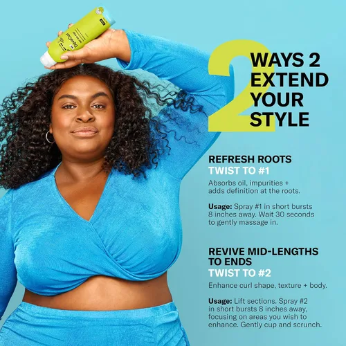 Vista 5 de DevaCurl Champú seco hidratante Dry No-Poo Fórmula no seca Acabado invisible Para todo tipo de cabello rizado