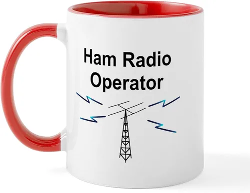 Vista 9 de CafePress Eat Sleep - Taza de café de cerámica con radio, 11 oz (11.0 fl oz)