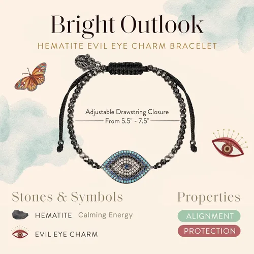 Vista 14 de KARMA AND LUCK - Camina con integridad - Pulsera de hematita genuina para mujer en tono dorado de 5.5 a 7.5 pulgadas con cierre de cordón ajustable