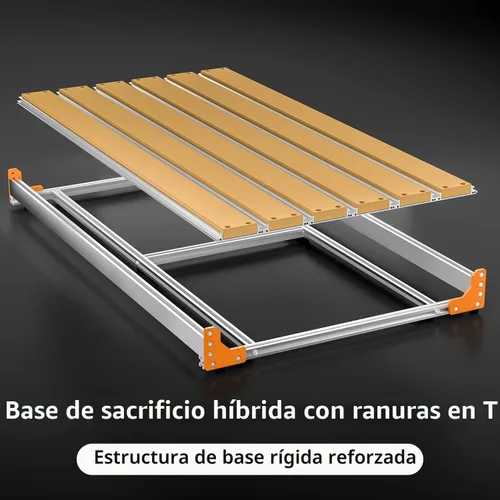 Vista 4 de Kit de extensión de eje Y FoxAlien 4080 para Masuter Pro, con área de trabajo extendida de máquina de enrutador CNC de tablero de desperdicio