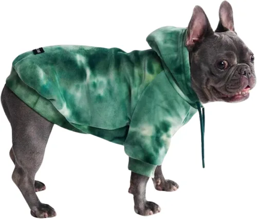 Vista 65 de Spark Paws Sudadera con capucha para perro, suéter de primera calidad para perros pequeños, medianos y grandes Trajes cálidos para bulldogs