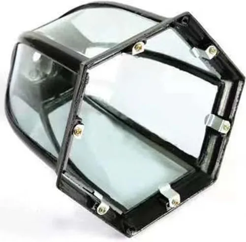 Vista 6 de Lámpara de pared para patio, lámpara de pared hexagonal para jardín, luz de pared impermeable para exteriores, soporte de lámpara de enchufe roscado