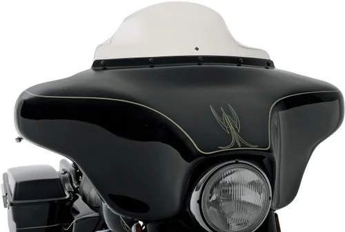 Vista 13 de Klock Werks parabrisas para motocicleta, 3.5 pulgadas, color negro para FLH 1996-2013