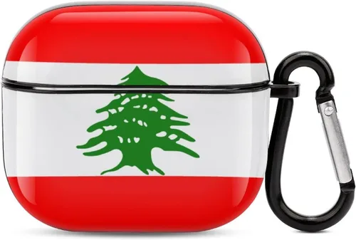 Vista 21 de Lesotho Flag - Funda protectora de cuerpo completo para auriculares Bluetooth para AirPods 3, funda para auriculares con llavero