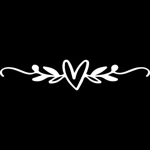 Vista 10 de Calcomanías de corazón florecer con hojas (plata metálica) (juego de 2) calcomanías de vinilo de lujo resistentes a la intemperie para laptop