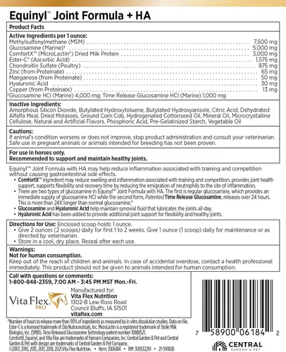 Vista 6 de Vita Flex Pro Equinyl Joint Formula con ácido hialurónico, suministro para 60 días, 3.75 libras.