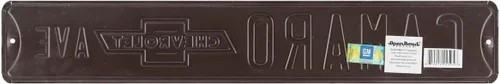 Vista 3 de Open Road Brands Letrero de metal en relieve con logotipo rojo y gris de Dodge, un producto con licencia oficial, gran adición para añadir lo que