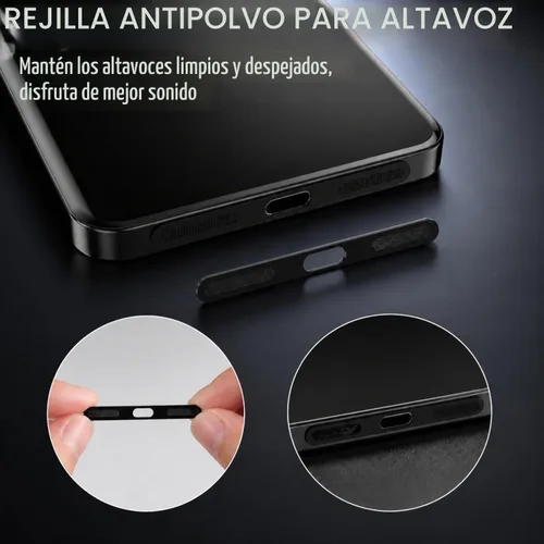 Vista 6 de Paquete de 4 tapas USB C para puerto USB C, cubierta de puerto de carga tipo C con cubierta antipolvo para altavoz, accesorios de teléfono