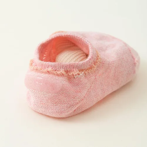 Vista 6 de Belsmi Calcetines antideslizantes para bebés y niñas, calcetines antideslizantes para el tobillo con estampado de flores de princesa, para verano