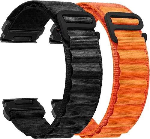 Vista 13 de Correas de reloj Quickfit de 1.024 in compatibles con Garmin Fenix 8 2.008 in 7x 6x Pro Tactix 7 Pro 5x Plus Enduro 3 2, Alpine Loop correas