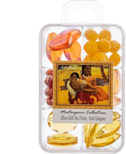 Vista 7 de John Bead Masterpiece Collection - Caja de cuentas de vidrio con mezcla de 3.00 oz A Bar en The Folies-Bergère - Edouard Manet Un bar