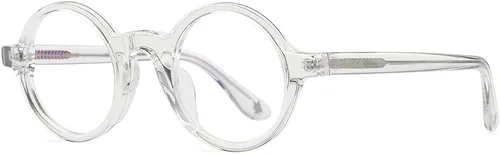 Vista 5 de HEPIDEM Gafas ópticas redondas de acetato para hombre, gafas ópticas, gafas de marco Zolman