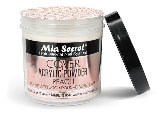 Vista 6 de Mia Secret Acrílico Polvo Cubierta Melocotón 4 oz.