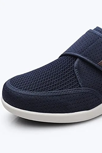Vista 7 de youyun Zapatos para diabéticos de hombre ancho zapato para hombres ancianos cierre ajustable transpirable ligero antideslizante para pies hinchados