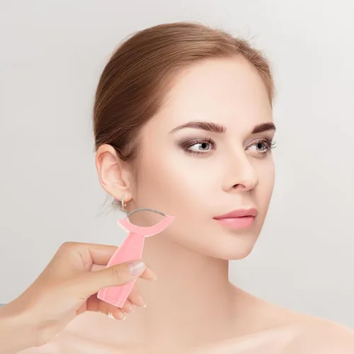 Vista 4 de Facial Hair Remover Spring Epilator Manual Hair Removal Tool for Women Portable with Dual Spring