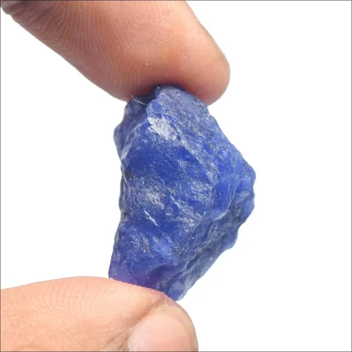 Vista 2 de GEMHUB Collar de piedras preciosas sueltas de zafiro azul natural de 8 a 200 quilates, cristales crudos y piedras curativas, para mujeres y hombres