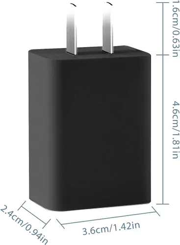 Vista 5 de MEHIDFY Cargador de Pared USB, Adaptador de Corriente 5V 2A, Bloque Cargador USB de Carga Rápida, Bloque de Carga de Enchufe Rápido, Enchufe