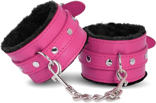 Vista 12 de Rbenxia Esposas de muñeca para adultos de cuero PU cinturón de sujeción de esposas Adjustable Handcuffs Ankle Bracelets,SM,Bondage Fetish