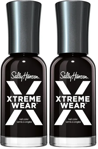 Vista 211 de Sally Hansen Xtreme Wear Esmalte de uñas sin rayas, acabado brillante, duradero, resistente a las astillas, transparente, color de uñas plateado 130