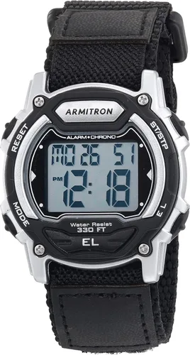Vista 7 de Armitron Reloj deportivo unisex con cronógrafo digital con correa de nailon, 45-7004