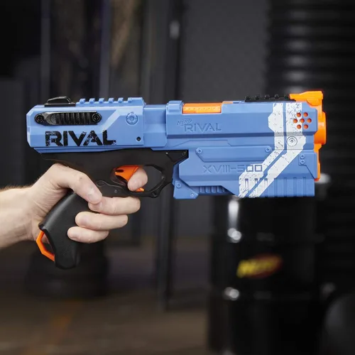 Vista 5 de Nerf Rival Kronos XVIII-500 Blaster, azul (exclusivo de Amazon)