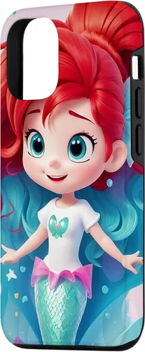 Vista 2 de Funda para iPhone 14 con diseño de sirenita