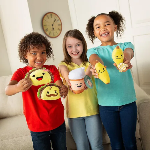 Vista 3 de Fun Express Taco - Juego de 12 peluches pequeños y bonitos de peluche para decoración de fiestas de tacos Recuerdos de fiesta y juguetes mexicanos