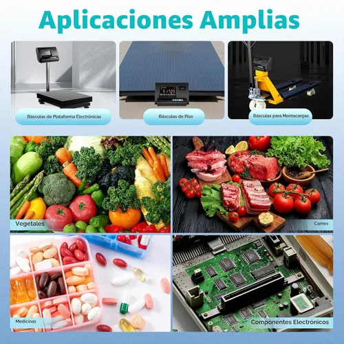 Vista 7 de Kit de báscula para ganado, 5000 libras de alta precisión con caja de conexiones de 4 cables, capacidad de carga de 2.5T, kit de báscula animal