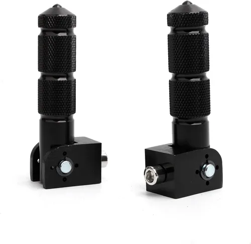 Vista 2 de Minho Negro CNC Reposapiés Plegables para Motocicleta y Bicicleta, Clavijas M8, Apoyapiés Trasero para Mini Bicicleta, Partes para Honda Grom
