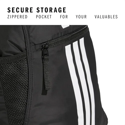 Vista 3 de adidas Alliance Sackpack - Mochila con cordón para deportes, bolsa de gimnasio pequeña