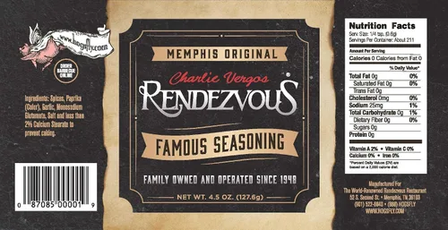 Vista 3 de Charlie Vergos Rendezvous Famous Memphis - Condimento seco para barbacoa (4.5 oz), paquete de 4