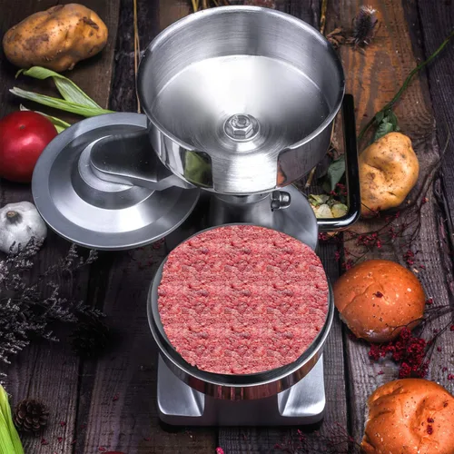 Vista 3 de ZICA Hamburguesa comercial para hacer hamburguesas de 5.906 in/6 pulgadas, prensa de hamburguesas de alta resistencia, máquina de hamburguesas