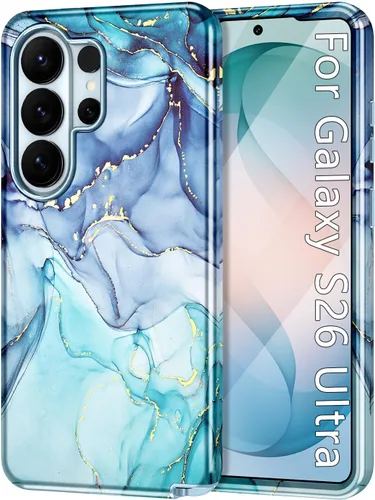Vista 18 de Btscase para Samsung Galaxy S25, [Probado contra caídas de grado militar] Funda protectora de diseño de patrón de mármol, resistente, delgada